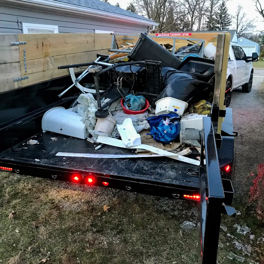 Roll-off dumpster delivered to a residential driveway in Barre